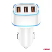 Amio szivargyújtós autós töltő - 3x USB-A 30W - 12/24V 5V/3A
