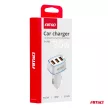 Amio szivargyújtós autós töltő - 3x USB-A 30W - 12/24V 5V/3A