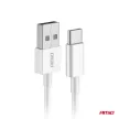 Amio USB-C kábel 2A - 100cm - fehér