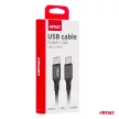 Amio Type-C adatkábel - 200cm, 60W - fekete