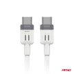 Amio Type-C adatkábel - 200cm, 60W - fehér
