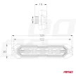 Amio rácsra szerelhető kiegészítő villogó - 6 LED 12-24V