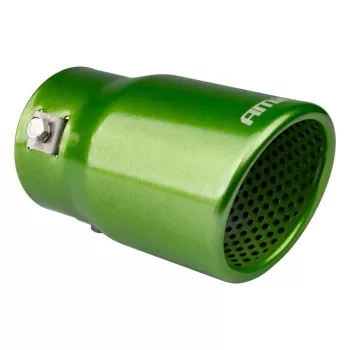 Amio rozsdamentes acél kipufogóvég - zöld - 43-62mm