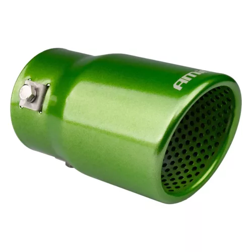 Amio rozsdamentes acél kipufogóvég - zöld - 43-62mm