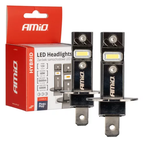 Amio Hybrid H3 Led fényszóró - 60W 6000K 12V - párban