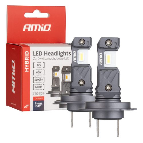 Amio Hybrid H7/H18 Led fényszóró - 60W 6000K 12V - párban