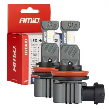   Amio Hybrid H8/H9/H11/H16 Led fényszóró - 60W 6000K 12V - párban