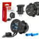 Amio vízálló dupla USB aljzat - beépíthető - 12/24V
