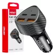 Amio szivargyújtós töltő - dupla USB+ USB C - 50W