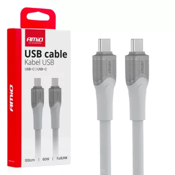 Amio FullLINK X111 Type-C adatkábel - 100cm, 60W - fehér