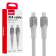 Amio FullLINK X111 Type-C adatkábel - 100cm, 60W - fehér