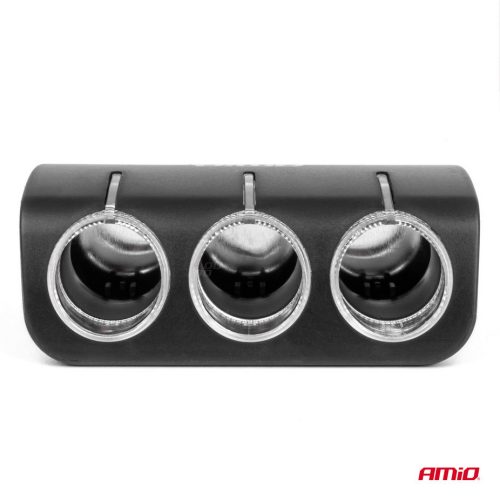 Amio 3-as hajlítható szivargyújtó elosztó - 120W 12/24V