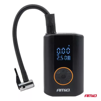   Amio ACOMP-25  akkumulátoros kompresszor - LED 40W USB-C - 10bar