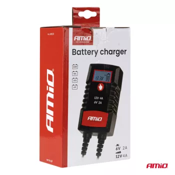 Amio PRO HOOK digitális akkutöltő - 6/12V 4A