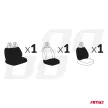 Amio 1+2-es üléshuzat furgonhoz - szürke
