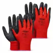 Amio mártott latex munkakesztyű - 4db/2pár - 11-es méret - piros