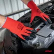 Amio mártott latex munkakesztyű - 4db/2pár - 11-es méret - piros