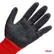 Amio mártott latex munkakesztyű - 4db/2pár - 11-es méret - piros
