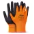 Amio mártott latex munkakesztyű - 4db/2pár - 11-es méret - narancssárga