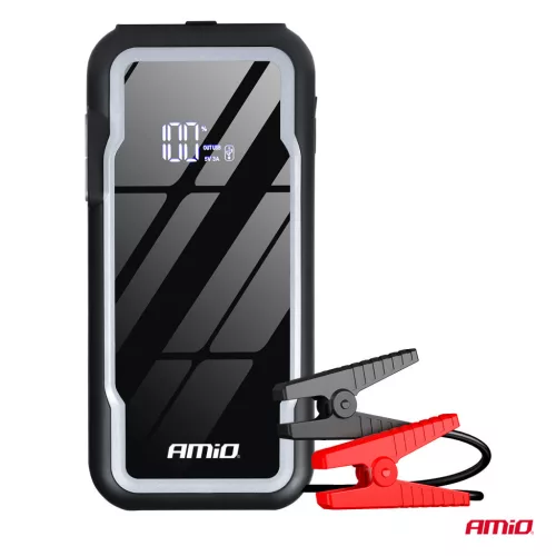 Amio hordozható, 3 az 1-ben indító/LED/Powerbank - 12V 12.000mAh