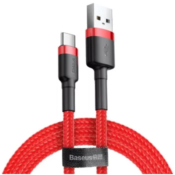 Baseus Cafule USB-C mobil kábel - 100cm - 1,5A - piros