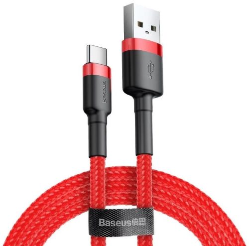 Baseus Cafule USB-C mobil kábel - 100cm - 1,5A - piros