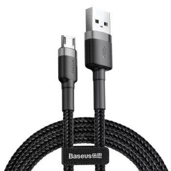   Baseus Cafule USB-C mobil kábel - 200cm - 1,5A - fekete/szürke