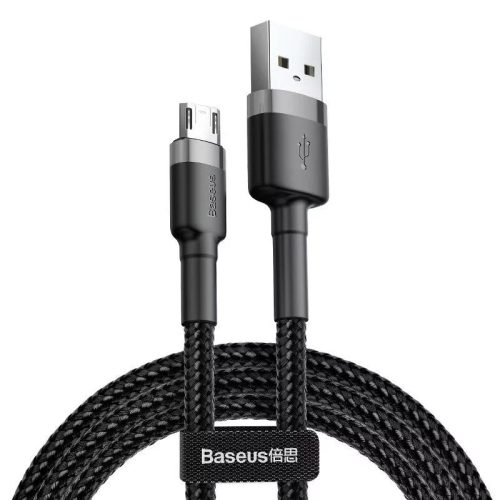 Baseus Cafule USB-C mobil kábel - 200cm - 1,5A - fekete/szürke