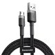 Baseus Cafule USB-C mobil kábel - 200cm - 1,5A - fekete/szürke