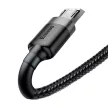 Baseus Cafule USB-C mobil kábel - 200cm - 1,5A - fekete/szürke