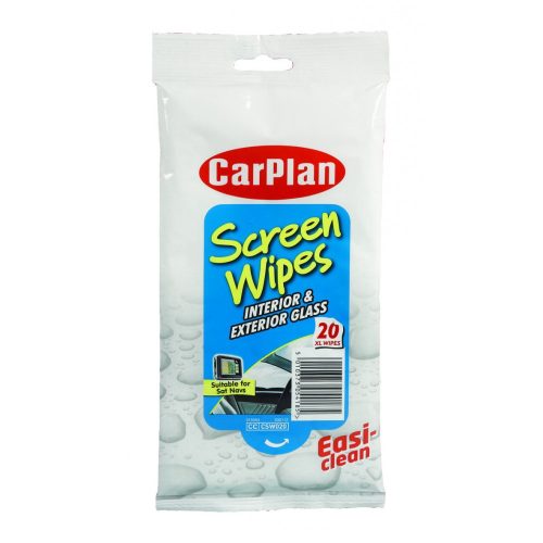 CarPlan üvegtisztító törlőkendő