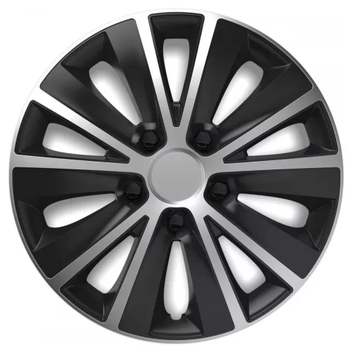 Versaco Dísztárcsa, Rapide Silver & Black 14", 4 darabos garnitúra