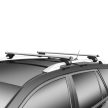 MENABO Brio tetőcsomagtartó, tetőkorlátos autókra, zárható  - alumínium - 120cm