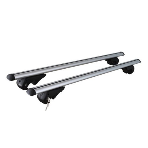 MENABO Brio XL tetőcsomagtartó, tetőkorlátos autókra, zárható  - alumínium - 135cm