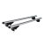 MENABO Brio XL tetőcsomagtartó, tetőkorlátos autókra, zárható  - alumínium - 135cm