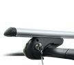 MENABO Brio XL tetőcsomagtartó, tetőkorlátos autókra, zárható  - alumínium - 135cm