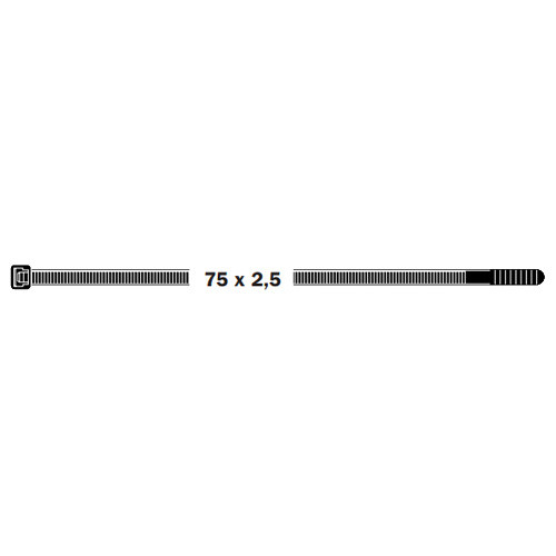 Gyorskötöző - 75x2,5mm - 1db