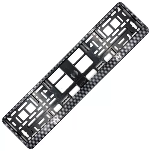 Rendszámtábla keret - carbon - 1db