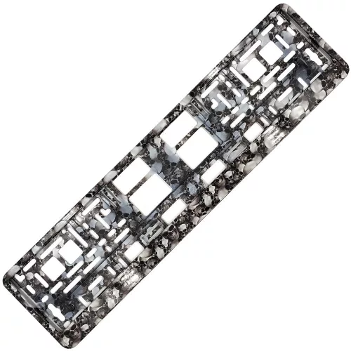 Rendszámtábla keret - koponyás - 1db