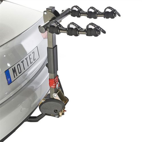 Mottez Hercule 3 kerékpárszállító vonóhorogra, dönthető - 3db kerékpár