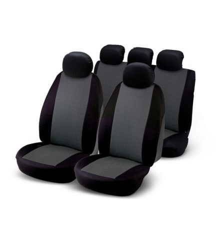 BOTTARI J9 - 9 részes üléshuzat szett, fekete-szürke színben