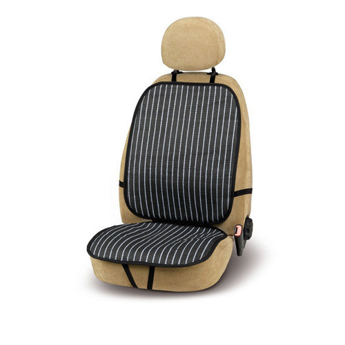 BOTTARI ülésvédő, 1db-os - fekete, fehér csíkos mintával