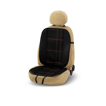   BOTTARI Embroidery ülésvédő, 1db-os - fekete, piros varrással