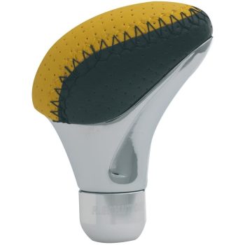 Bottari Apache sebváltógomb - műbőr - fekete/sárga