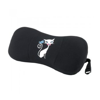 Bottari My Cat - nyaktámasz, fekete, fehér cicamintás