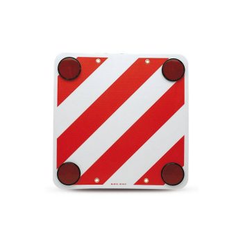   Bottari - prizmás tábla, univerzális, 50x50cm, piros-fehér csíkos