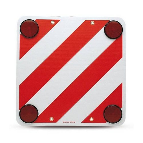 Bottari - prizmás tábla, univerzális, 50x50cm, piros-fehér csíkos