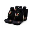 BOTTARI My Spring Flower - 9 részes üléshuzat szett, fekete, zöld-piros virág mintás
