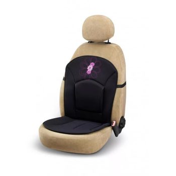   BOTTARI My Spring Flower ülésvédő, 1db-os - fekete, pink virág mintás