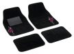 Bottari My Flower Swivel 4 részes autószőnyeg szett, fekete, apró pink virágmintás